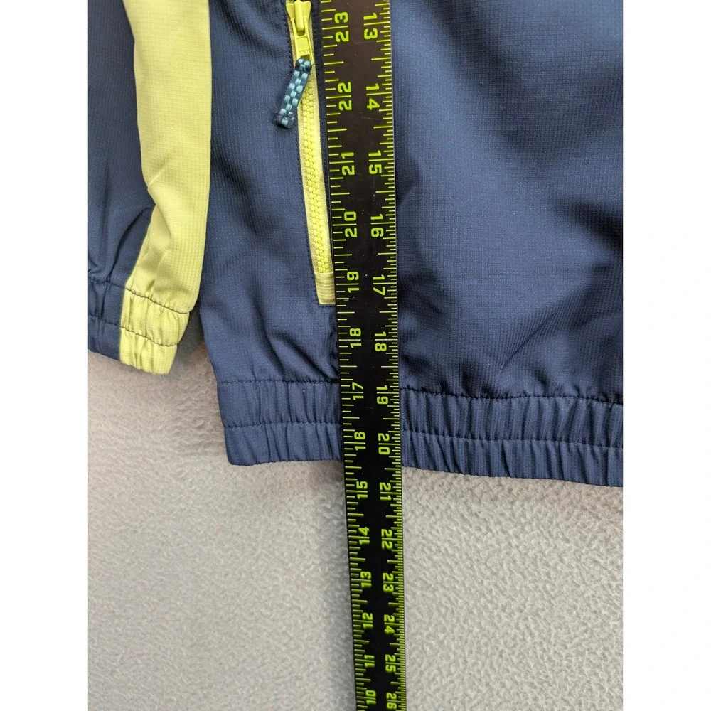 Tommy Bahama Boys Windbreaker Colorblock Hooded Jacket Size M 7/8 Navy Teal